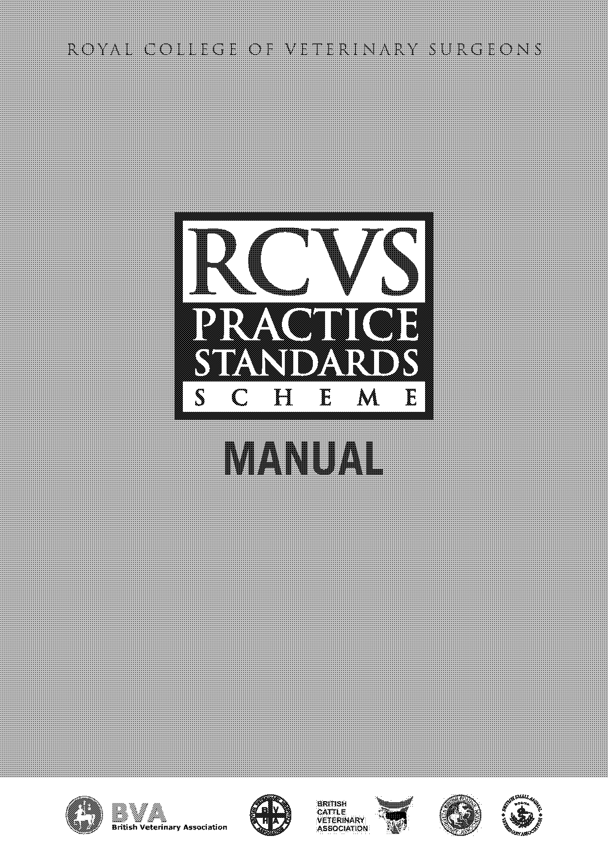 rcvs practice standards guide