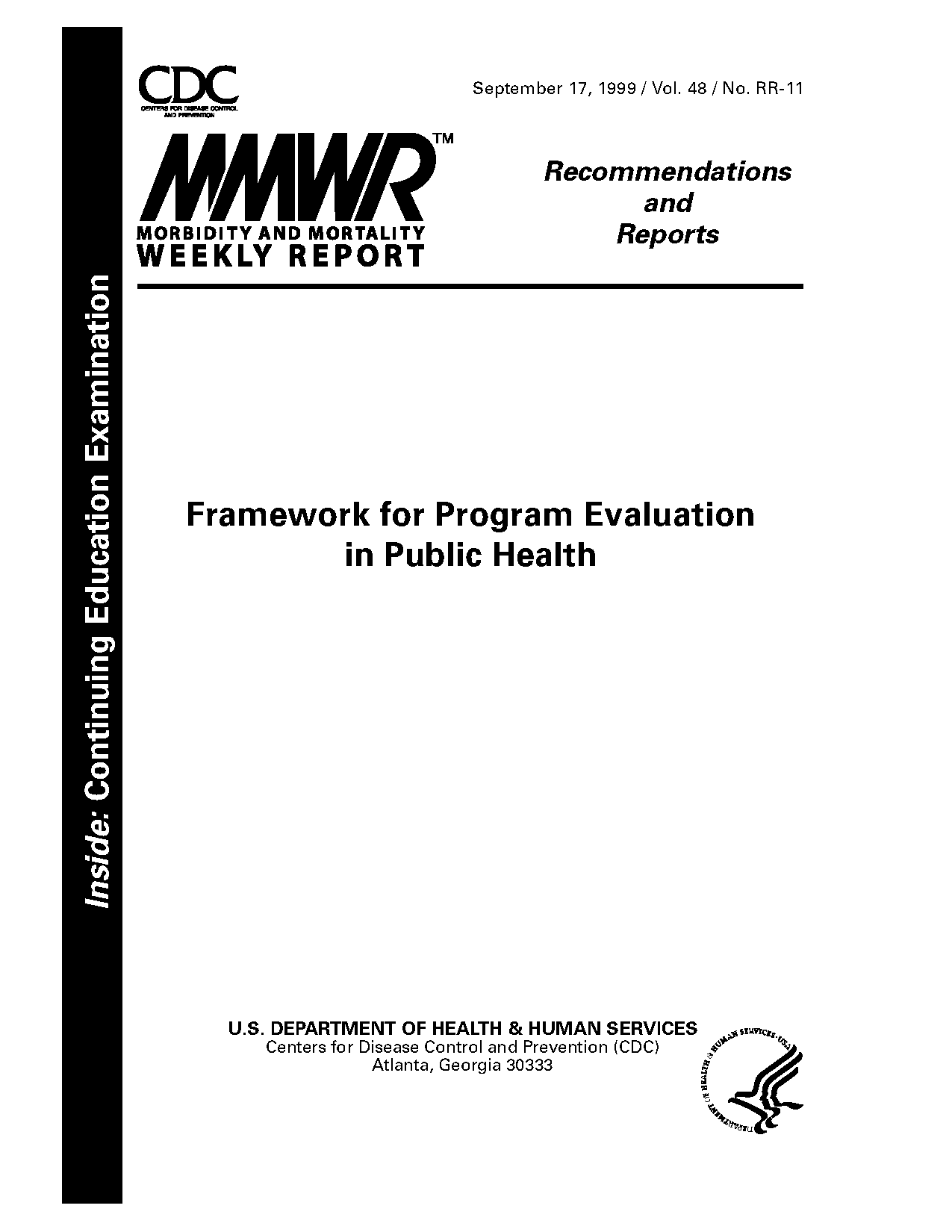 how soon should a national health framework be evaluated