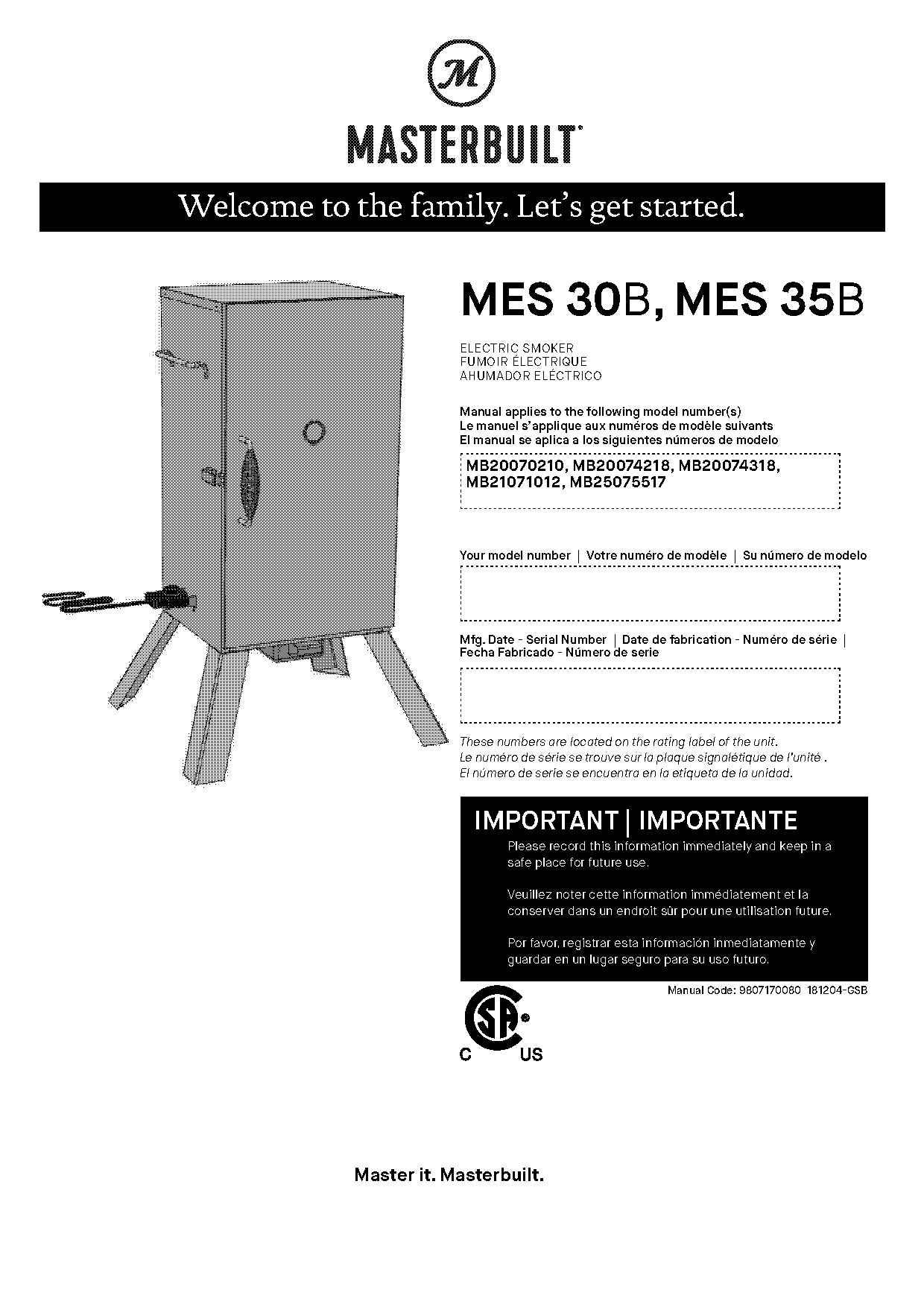 masterbuilt electric smoker cooking instructions