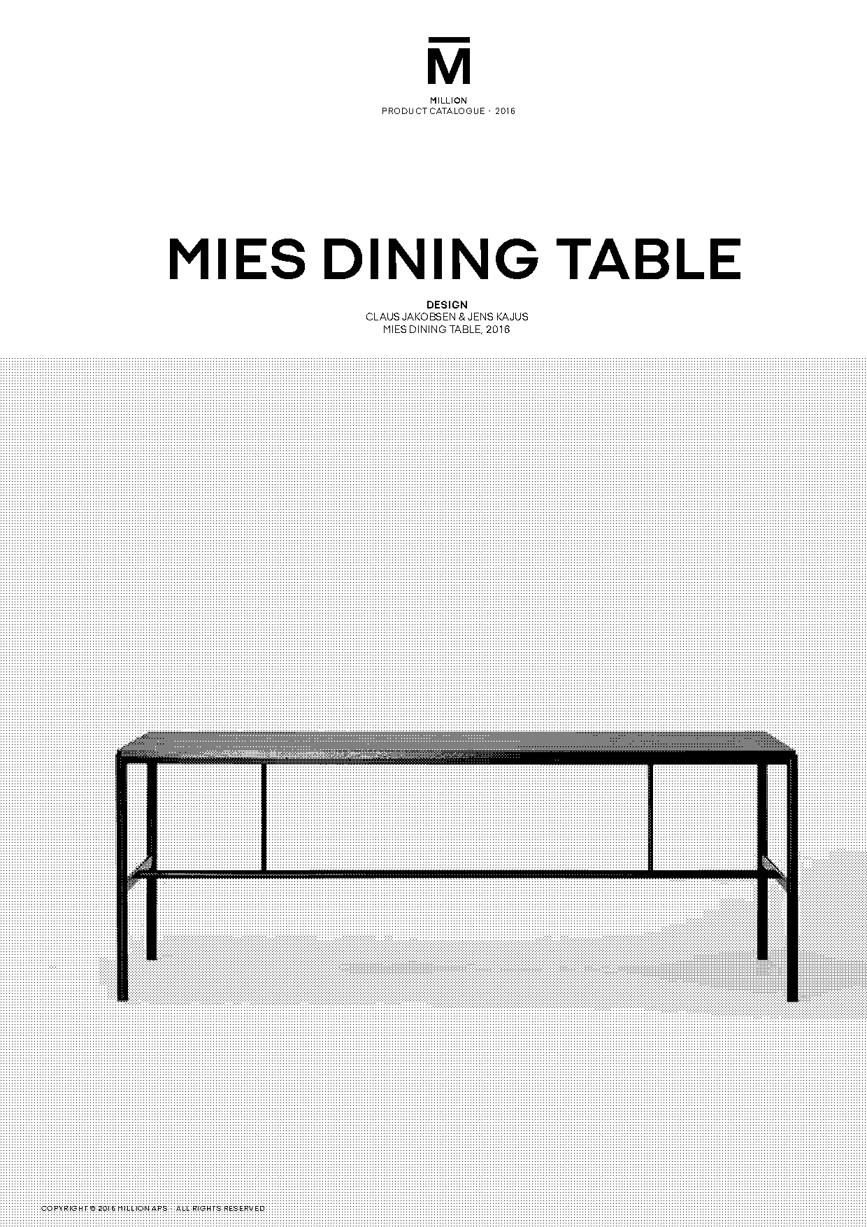 black and white dining table