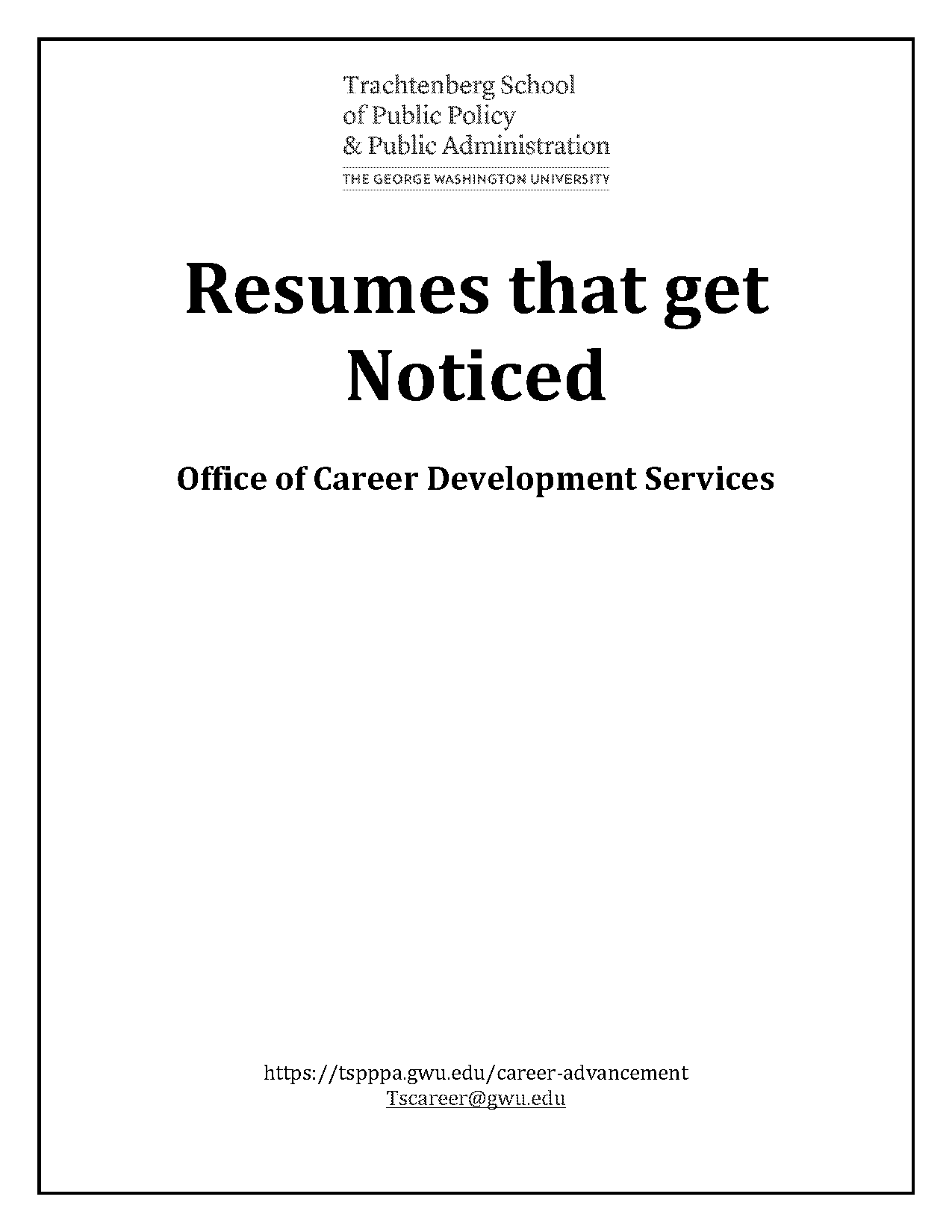 public administration resume objective