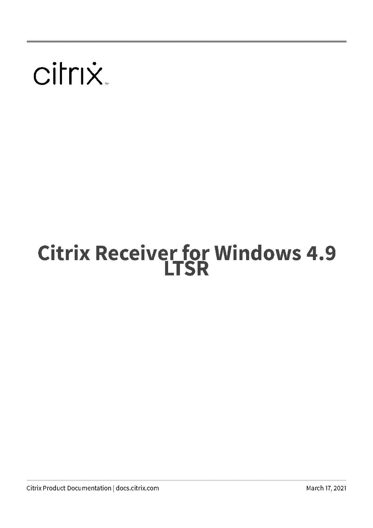 citrix receiver security warning permit all access registry