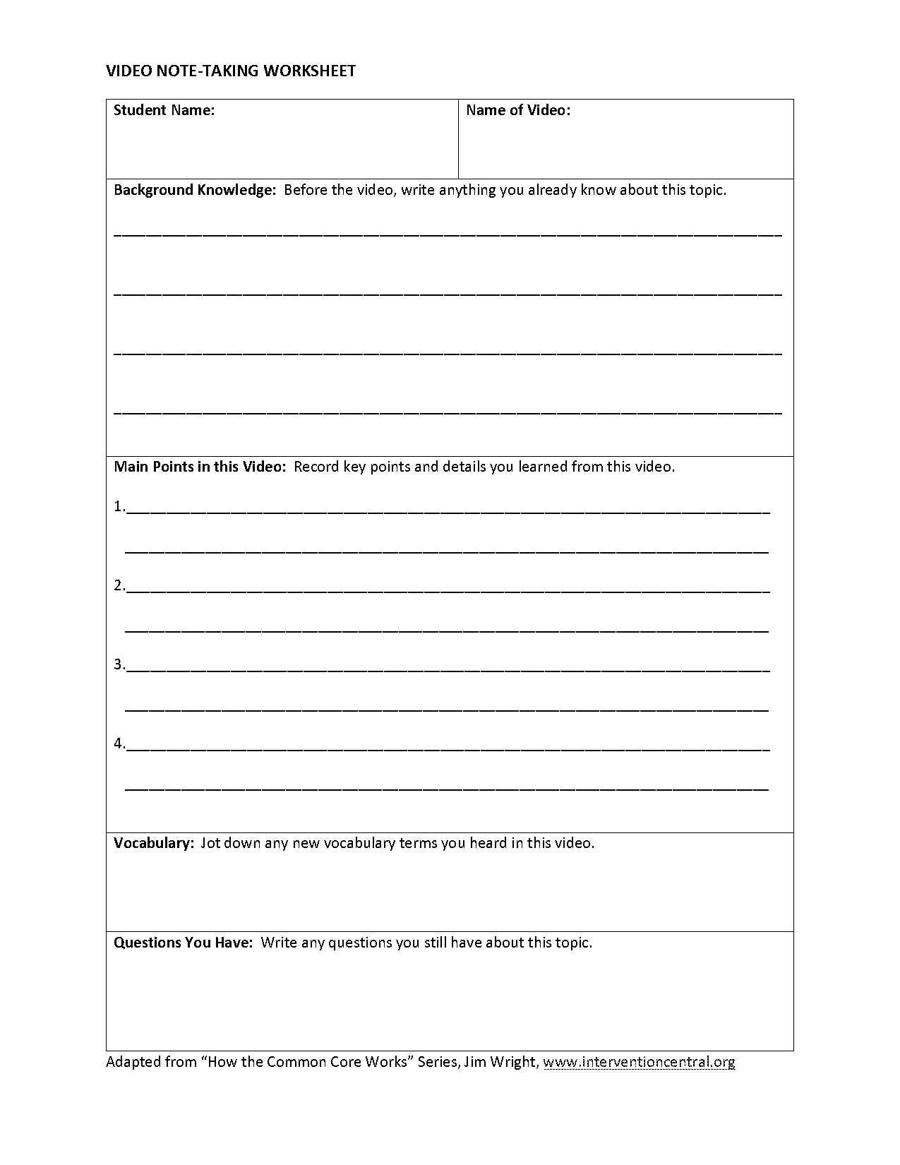 printable movie review template pdf