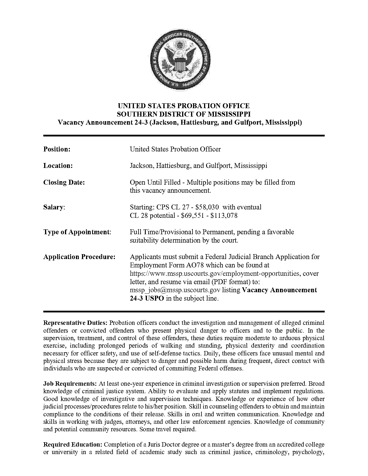 cover letter for law enforcement first time