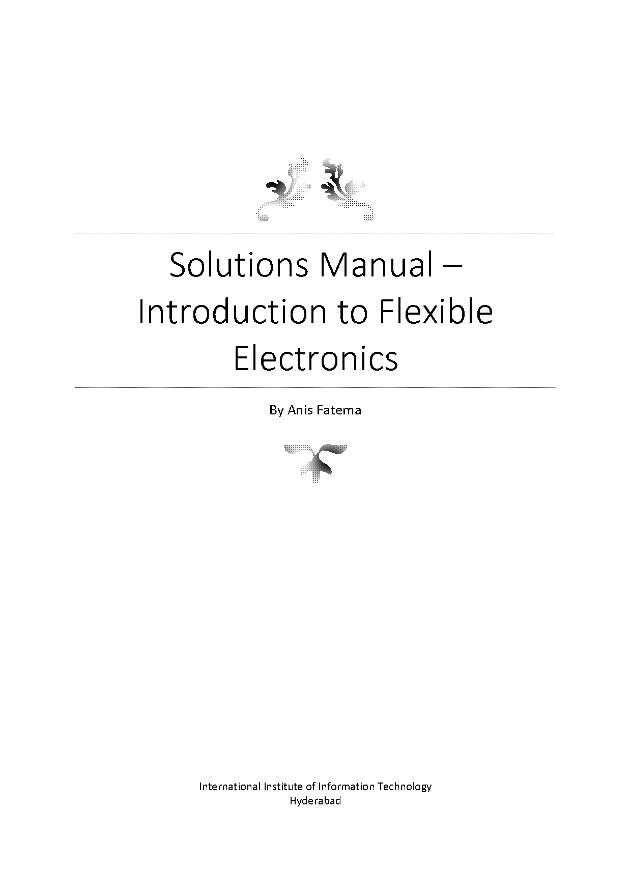 device electronics integrated circuits solution manual