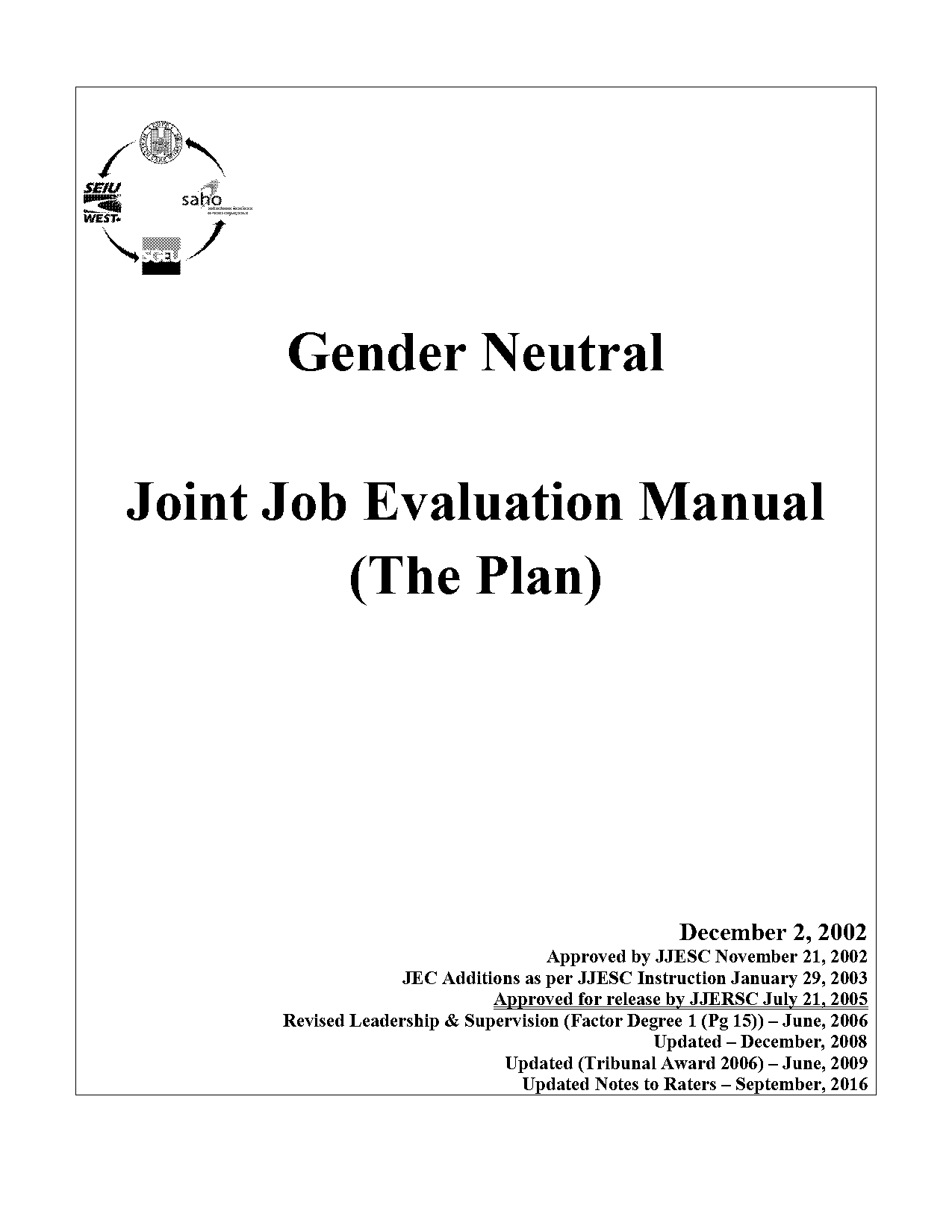 cupe job evaluation plan