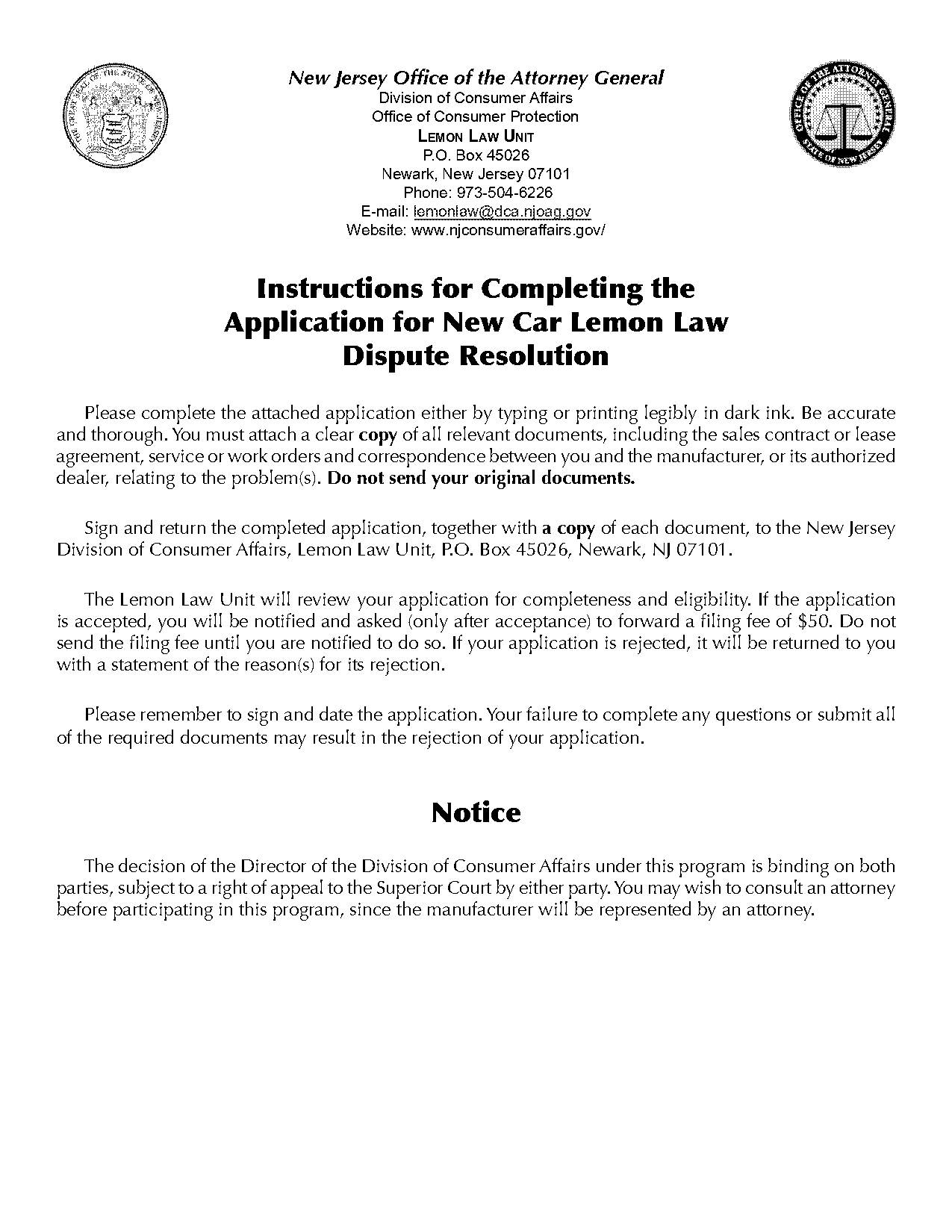 nj car modification laws