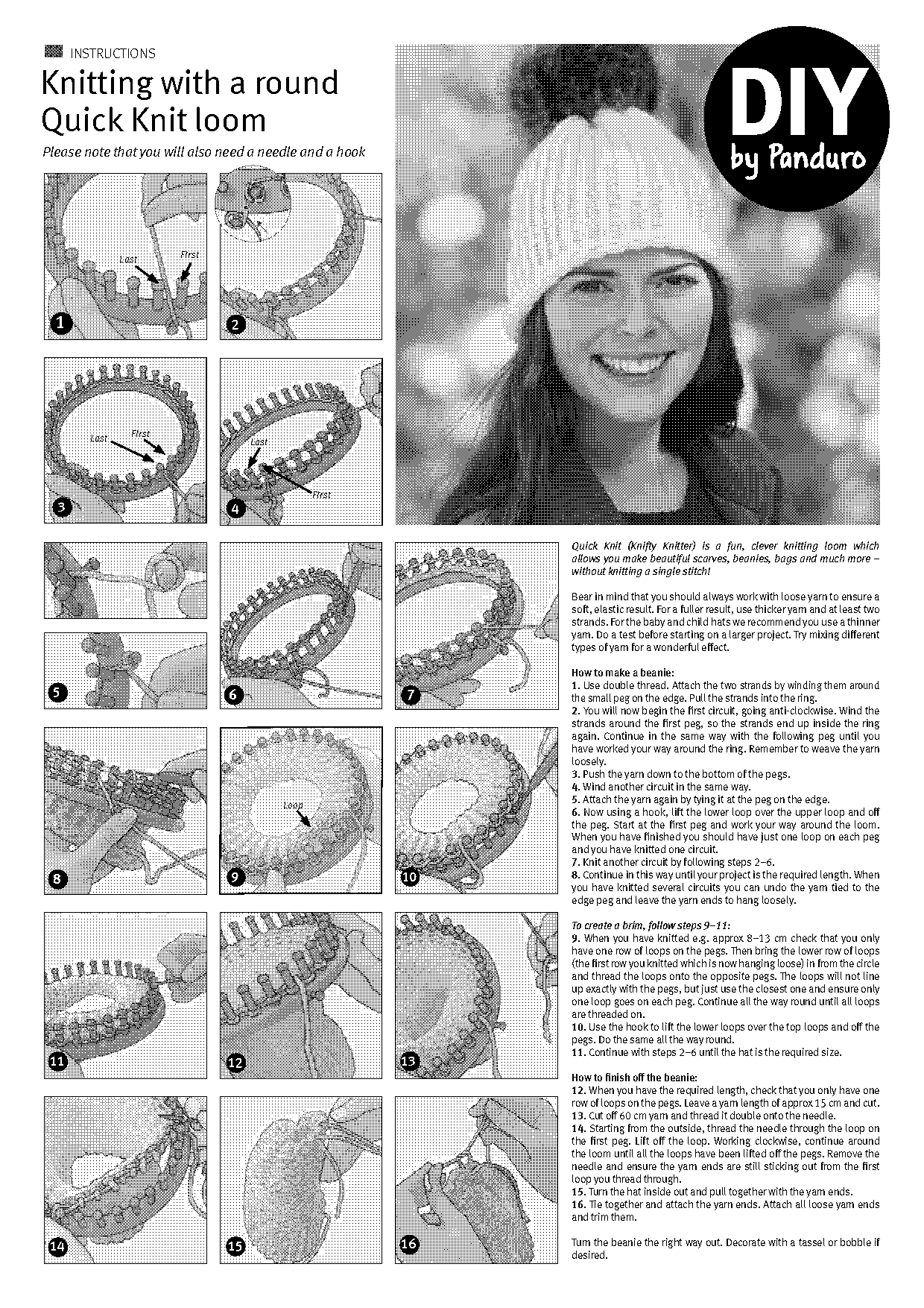 quick knit loom instructions