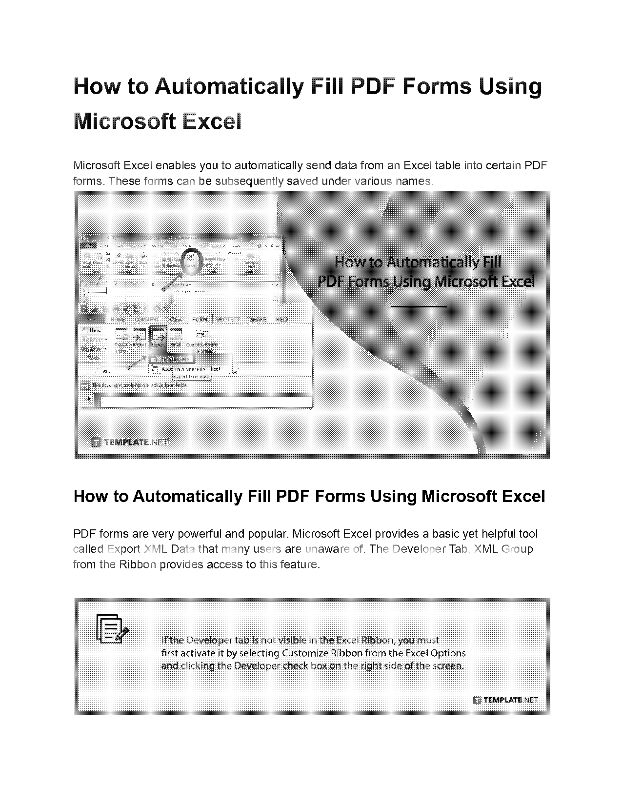 excel automatic form fill