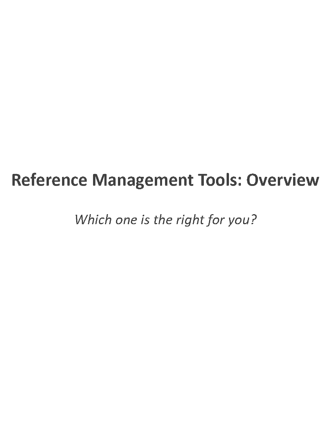 how to write a paper with reference manager