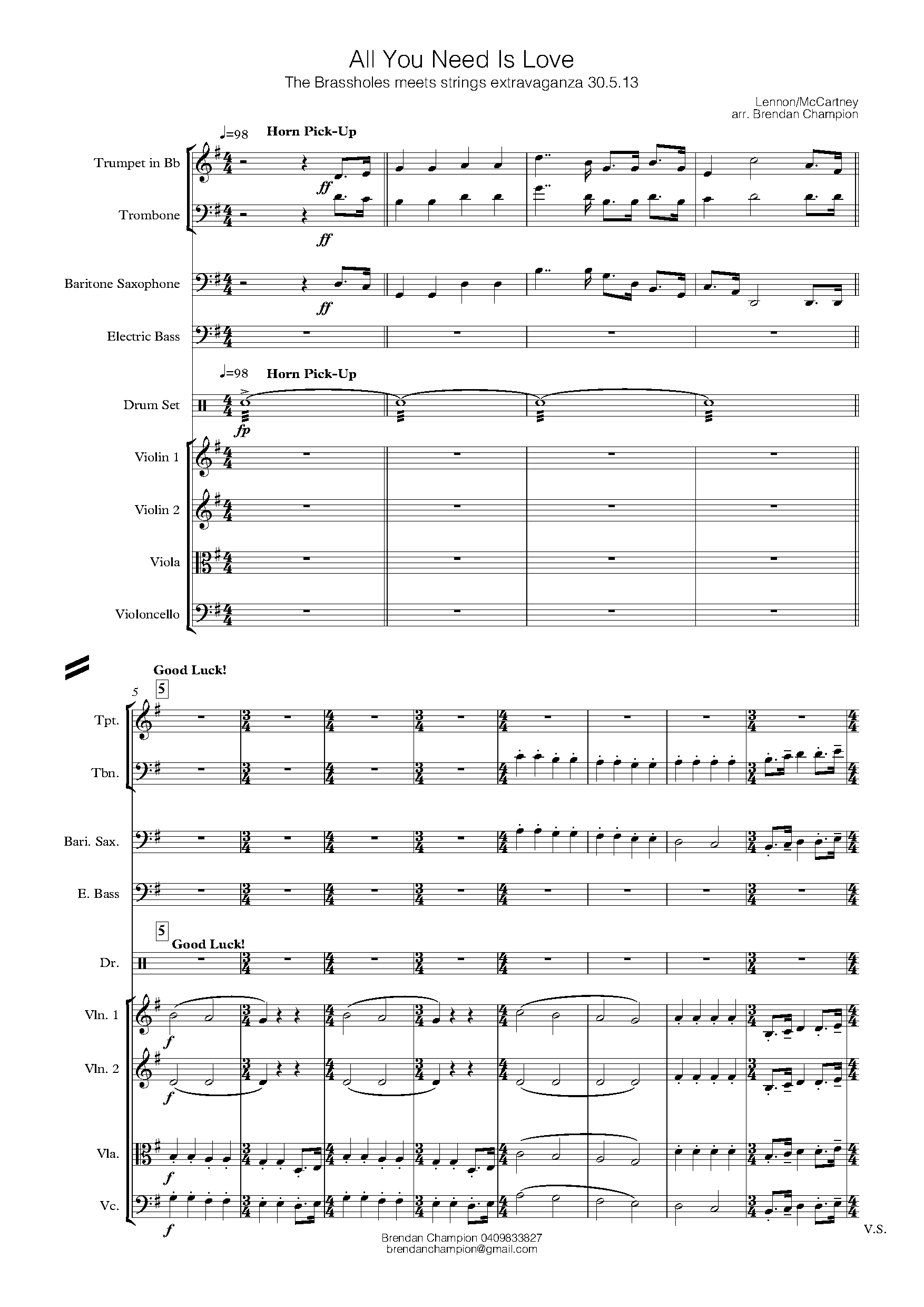 all you need is love lead sheet pdf