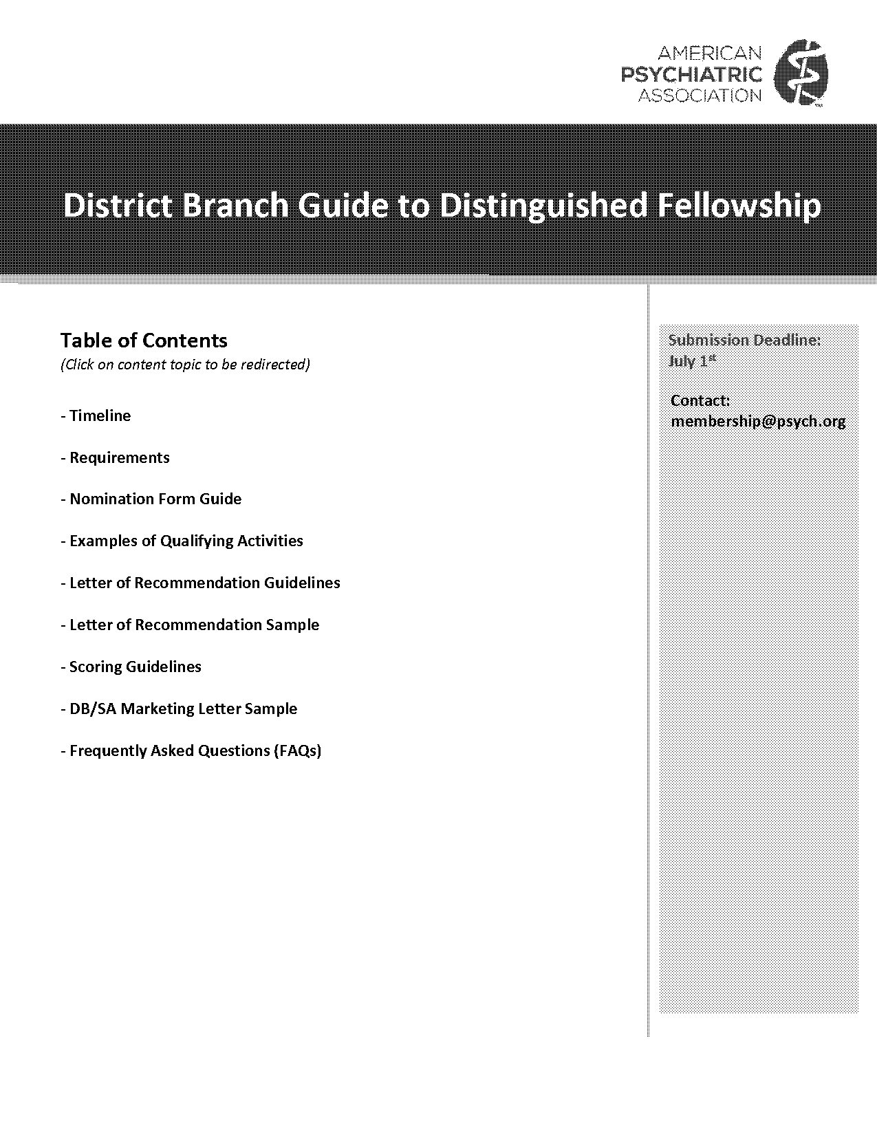 aoa recommendation letter timeline