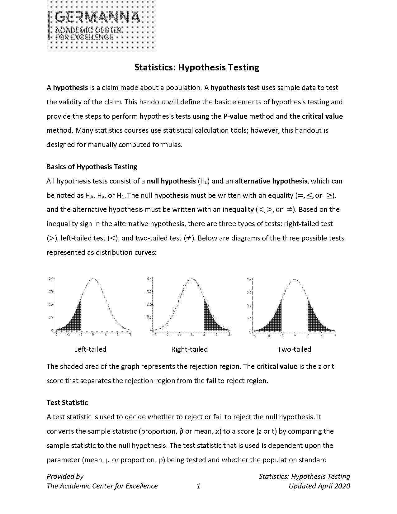 how to write a null hypothesis in word