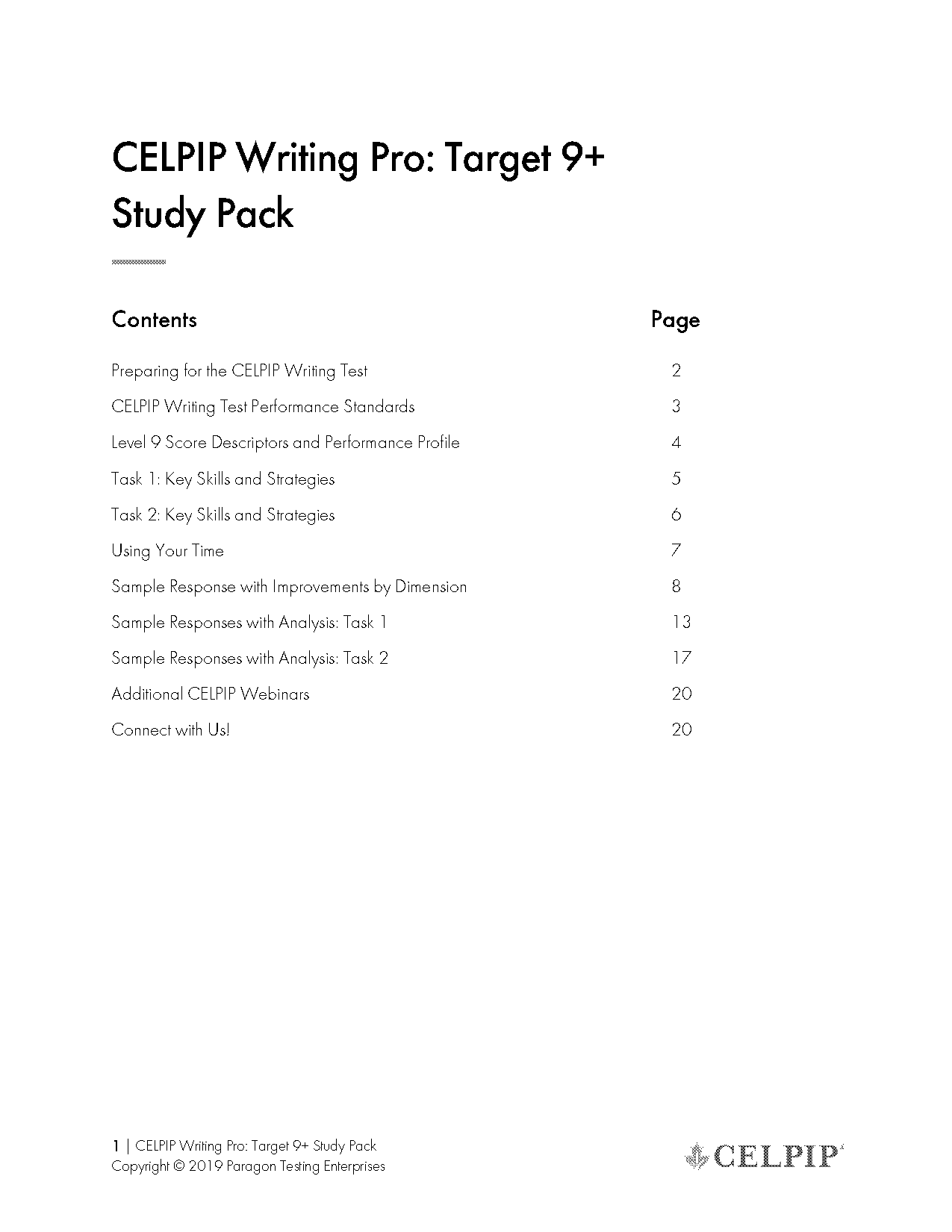 celpip general sample test