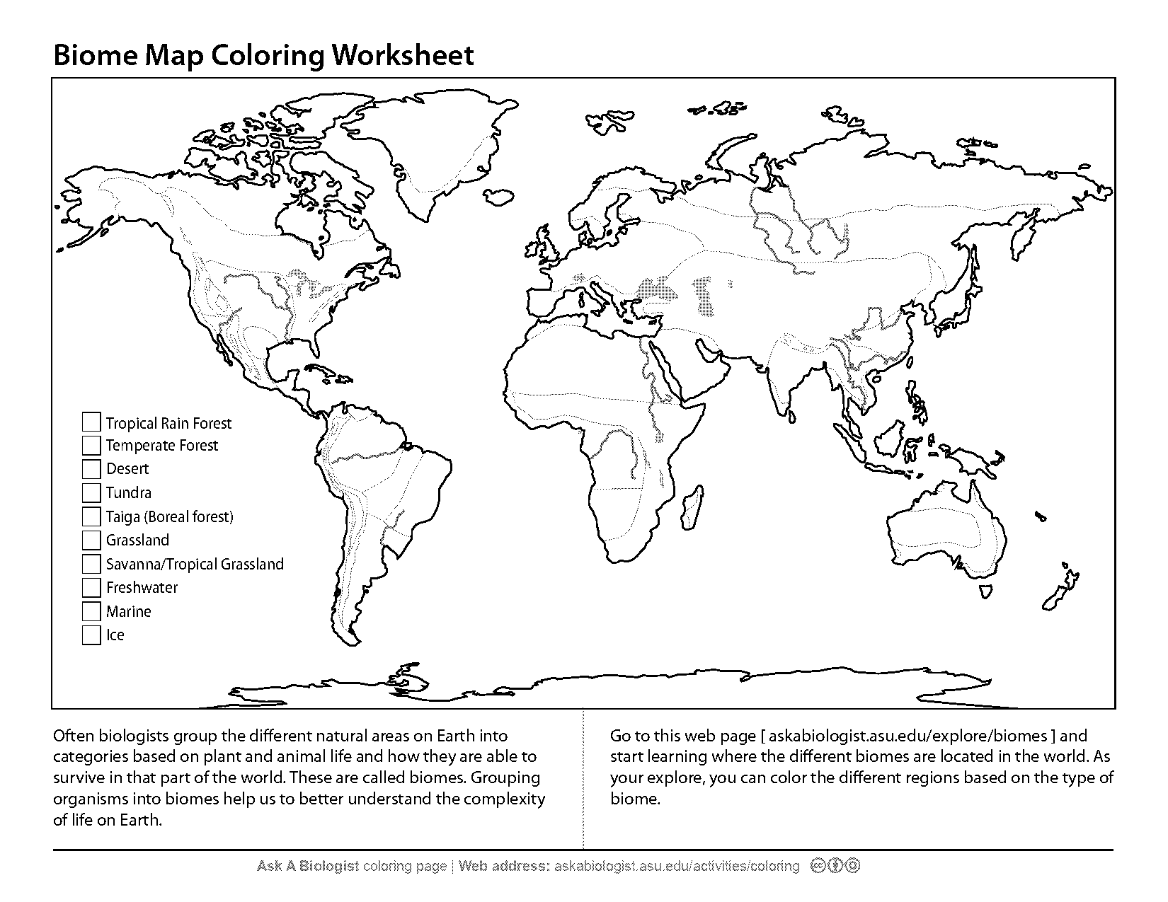 blank continent map worksheet