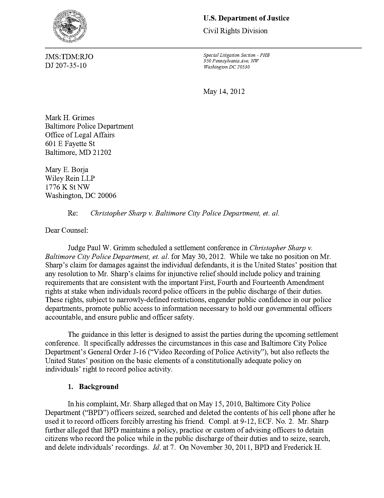 cover letter for law enforcement first time